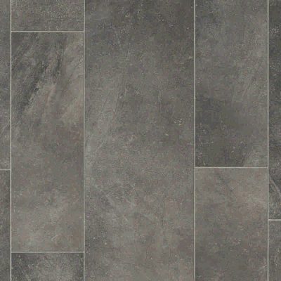 Cozitex Deluxe Tile Grey Cushion Vinyl